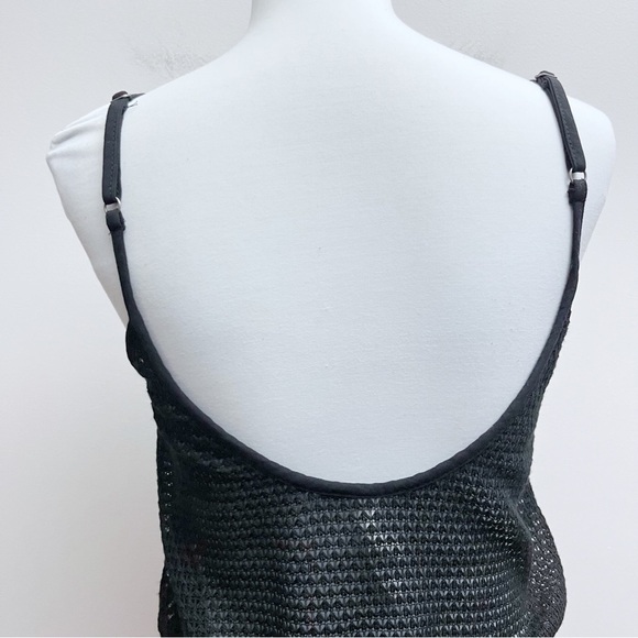 Live Love Dream Black Sheer Mesh Swimsuit Cover Romper Size Medium - Picture 6 of 8